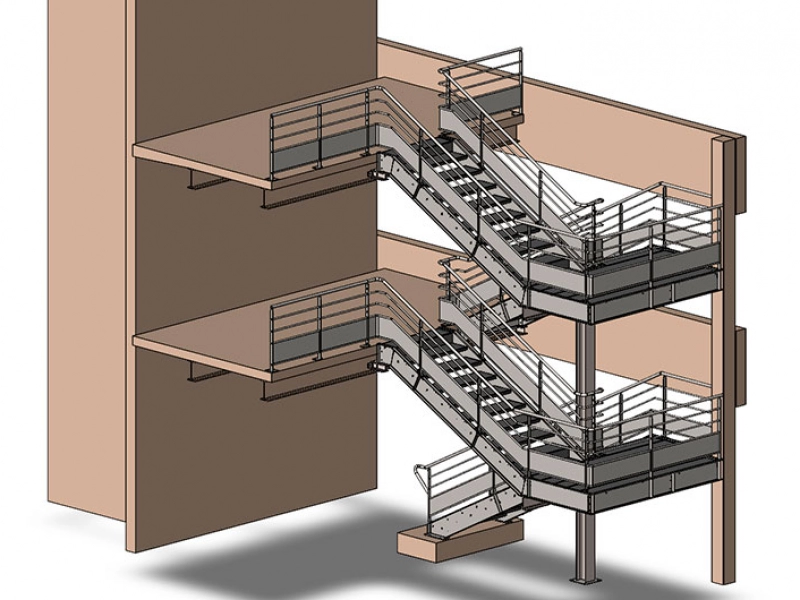 Escaliers parking souterrain