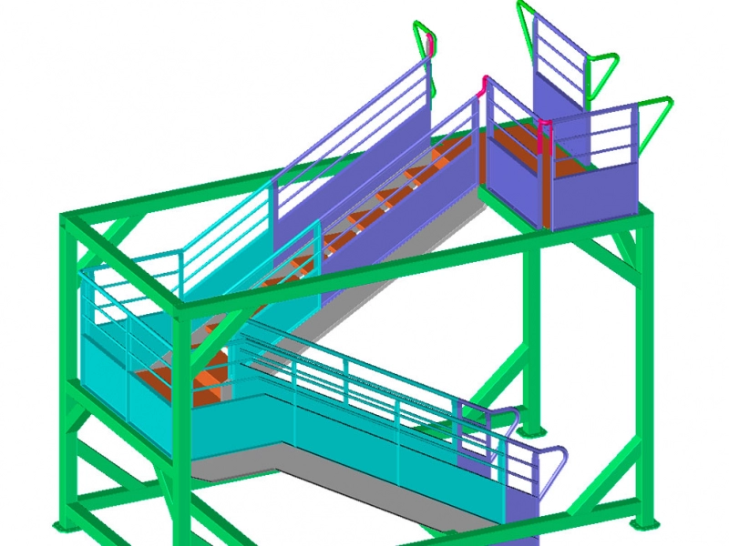 Schema technique escaliers