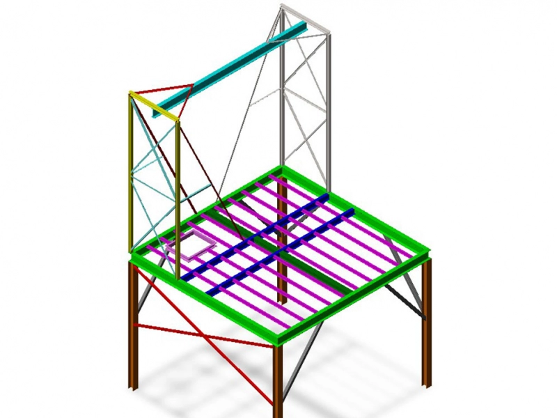 Schema structure en métal