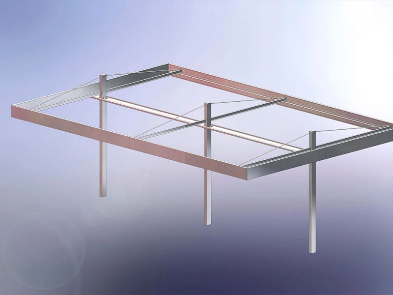 Structure batiment commercial