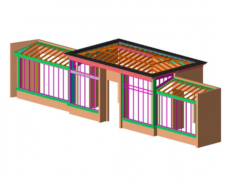 Maquette structure bâtiment