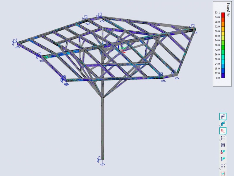 Conception d'une structure en métal