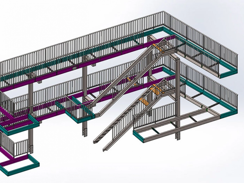 Structure d'escaliers